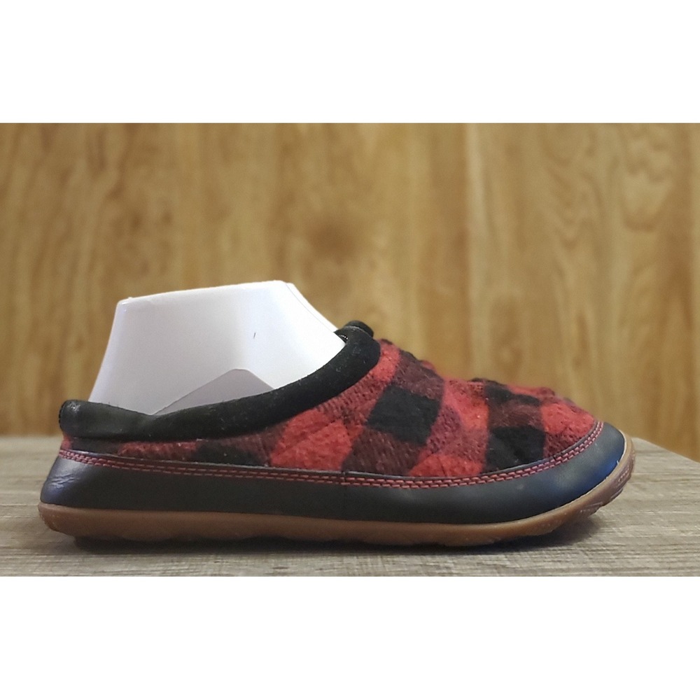 Columbia Packed‎ Out II Omni-Heat Flannel Slippers Women's Size 8 Black Red
